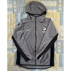 Nike Dri-FIT Full Zip Eagle Print Gray Long Sleeve Men's Medium